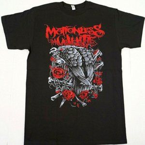 Motionless In White Black Bird And Rose t Shirt, Black Crow T-shirt, Motionless